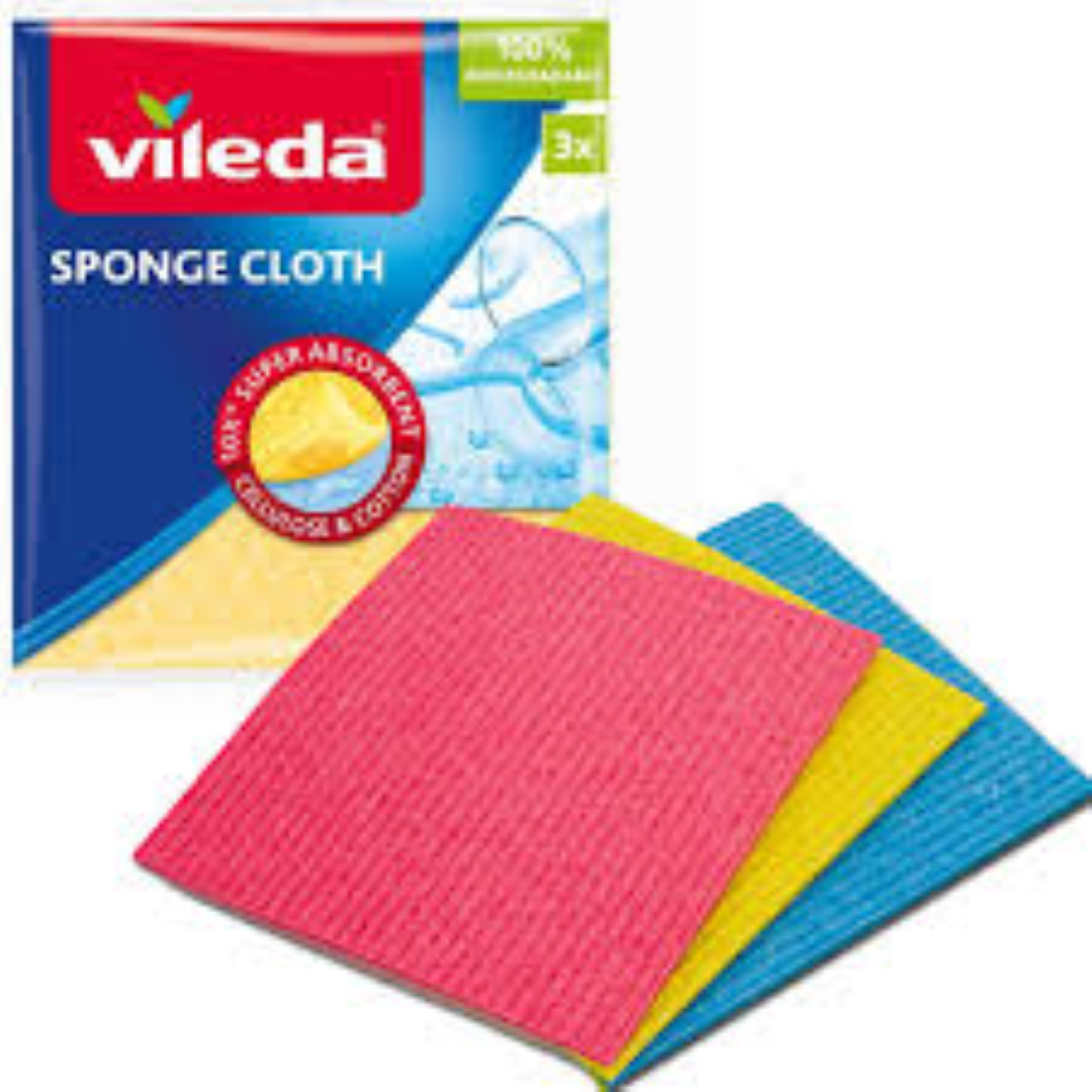 VILEDA SPONGE CLOTH 3PCS